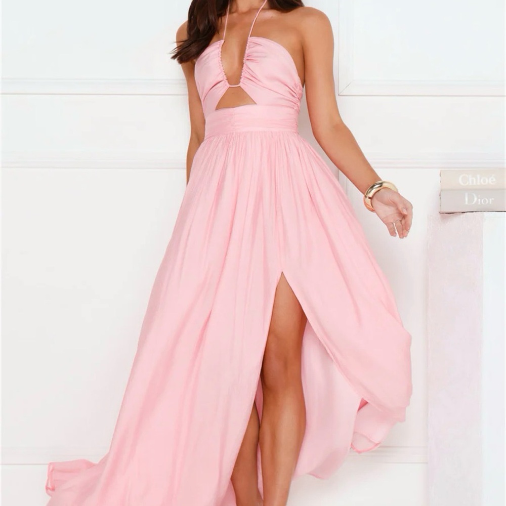Hello Molly Blush Pink Maxi Dress